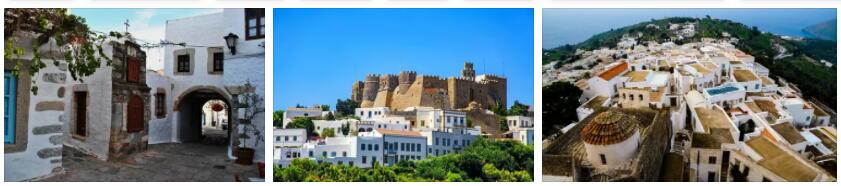 Old town of Chorá on the Island of Patmos