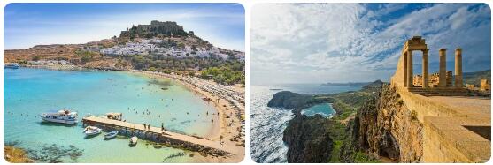 Attractions in Rhodes, Greece